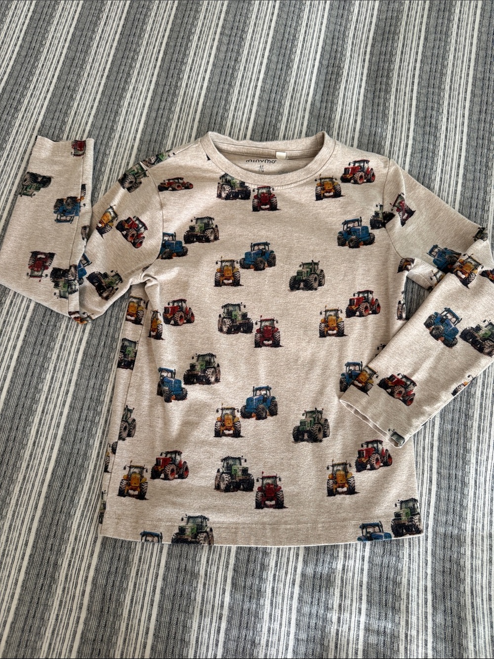 Kids Tractor Print Long Sleeve Top - 6 Year